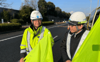 営業所パトロール 東名高速道路下り線左ルート閉鎖（諏訪営業所）