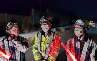 クロスパトロール 東名高速道路上り線走行車線規制（名古屋東営業所）