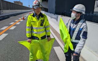 所長パトロール 名古屋高速下り線追越車線規制（名古屋東営業所）