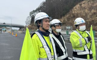 営業所パトロール 中央自動車道上り線走行車線規制（諏訪営業所）
