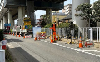 営業所パトロール 首都高速道路池袋線　高架下中分側規制右車線規制（吉祥寺営業所）