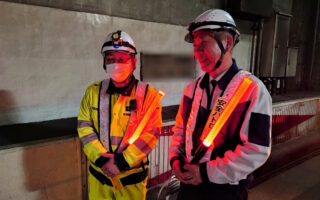 安全課パトロール 横羽線上り線左A規制（港北営業所）