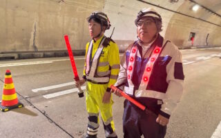 所長パトロール 東海北陸自動車道下り線追越車線規制（名古屋営業所）