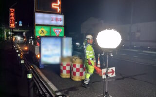 所長パトロール（巡察実施簿） 国道17号下り線車線規制（太田桐生営業所）