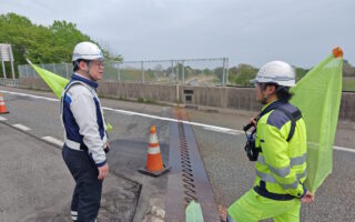 支社長パトロール 道央自動車道上り線追越車線規制（江別営業所）