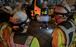 所長パトロール 神戸市道片側交互通行規制（神戸西営業所）