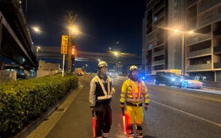 所長パトロール 国道6号線上下線車線規制（葛西営業所）
