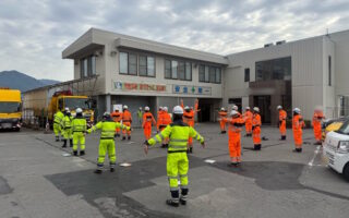 インターンパトロール 中央自動車道上り線走行車線規制（飯田営業所）