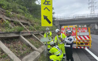 支社長パトロール 山陽・三木連絡路上り線追越車線規制（西宮営業所）