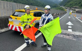 所長パトロール 中央自動車道　八王子JCT　Cランプ通行止め規制（八王子多摩営業所）