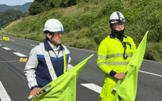 支社長パトロール 東名高速道路下り線走行車線規制（沼津営業所）