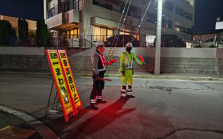 支社長パトロール 上下線追越車線規制（江別営業所）