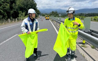 支社長パトロール 関越自動車道下り線追越車線規制（高崎営業所）
