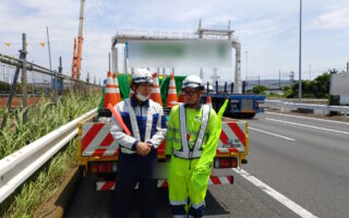 営業所パトロール 首都高速道路湾岸線東行東行き路肩規制（葛西営業所）