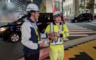 支社長パトロール 通行止め規制（加平営業所）