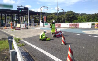 所長パトロール 冨津館山道ブース規制（市原営業所）