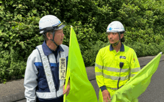安全課パトロール 新東名高速道路下り線走行車線規制（沼津営業所）