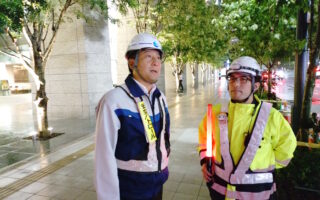 支社長パトロール 外堀通り上下線車線変移規制（葛西営業所）